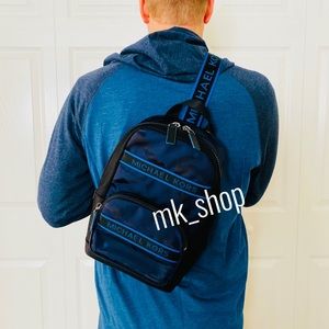 Michael Kors Kent Nylon Commuter Sling Backpack Slingpack